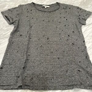 IRO distressed striped t shirt size XS